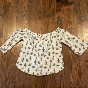 Franchesca’s cactus off the shoulder top